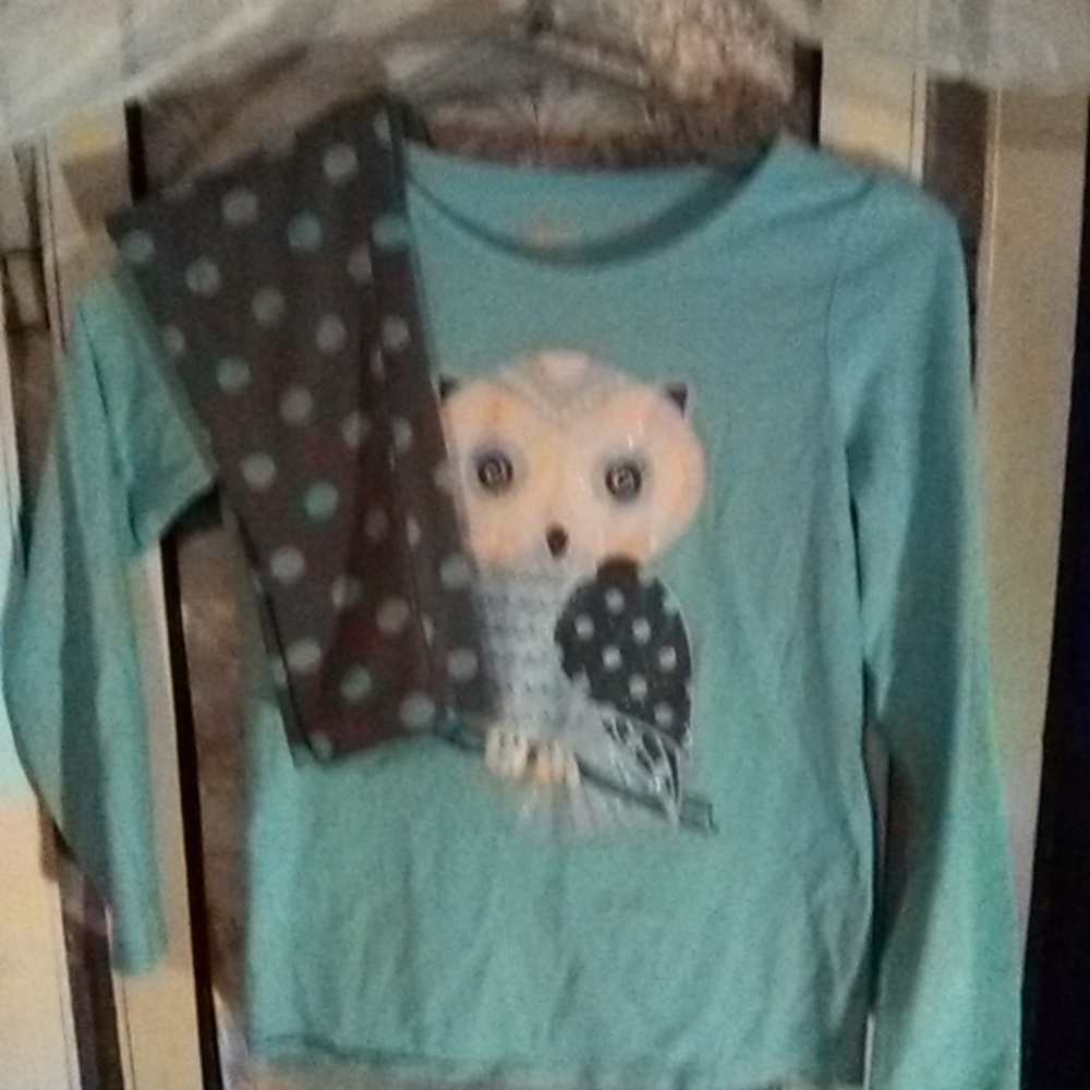 girls shirt and leggings set